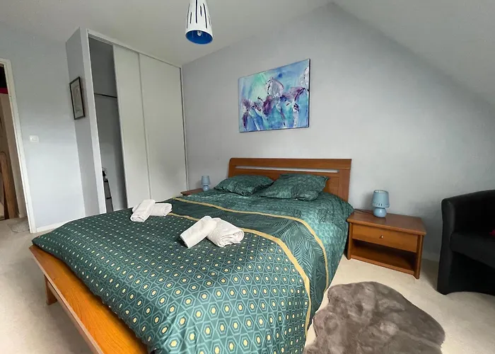 Maison Calme Et Cosy A Port-en-bessin Pres Du Golf Et De La Port-en-Bessin-Huppain